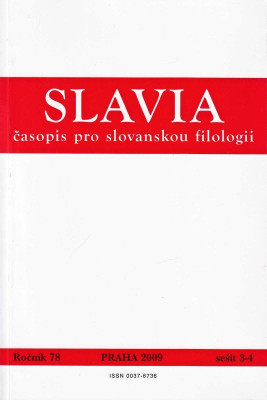 Slavia časopis pro slovanskou filologii 2009 sešit 3-4