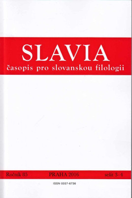 Slavia časopis pro slovanskou filologii 2016 sešit 3-4