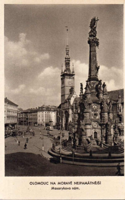 Pohlednice Olomouc na Moravě nejpamátnější - Masarykovo nám.