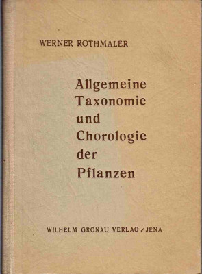 Allgemeine Taxonomie und Chorologie der Pflanzen