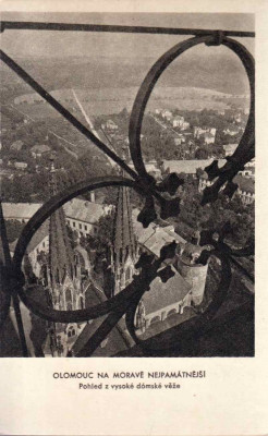 Pohlednice Olomouc na Moravě nejpamátnější - Pohled z vysoké dómské věže