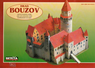 Hrad Bouzov - papírová stavebnice modelu
