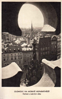 Pohlednice Olomouc na Moravě nejpamátnější - Pohled z radniční věže