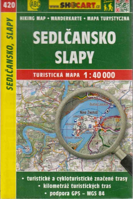 Turistická mapa 1:40 000 Sedlčansko, Slapy