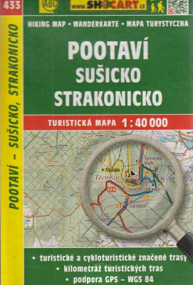 Turistická mapa 1:40 000 Pootaví, Sušicko, Strakonicko