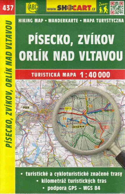 Turistická mapa 1:40 000 Písecko, Zvíkov, Orlík nad Vltavou