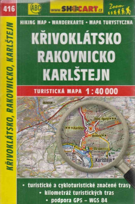 Turistická mapa 1:40 000 Křivoklátsko, Rakovnicko, Karlštejn