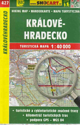 Turistická mapa 1:40 000 Králové - Hradecko