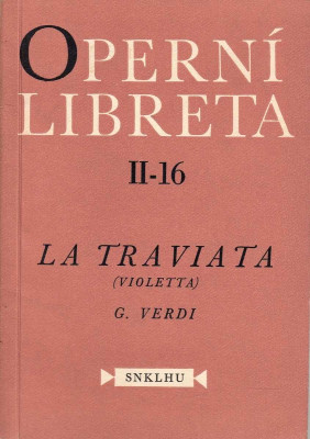 Operní libreta - La traviata