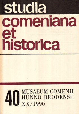 Studia Comeniana et historica 40