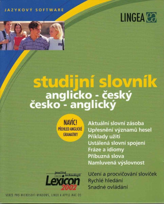 Jazykový software: Studijní slovník anglicko-český, česko-anglický