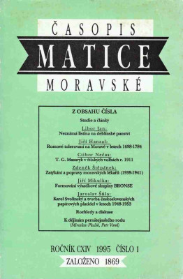 Časopis Matice moravské ročník CXIV / 1995 číslo 1