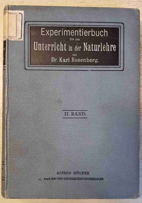 Experimentierbuch für den Unterricht in der Naturlehre II. Band