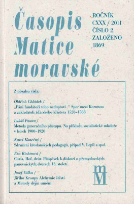Časopis Matice moravské ročník CXXX /2011 číslo 2