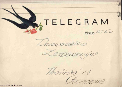 Telegram - Tiskopis č.777 Lx 1 č. (IV. - 1937)