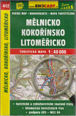 Turistická mapa 1:40 000 Mělnicko, Kokořínsko, Litoměřicko