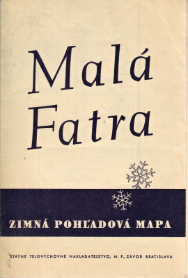 Mala Fatra - zimná pohľadová mapa