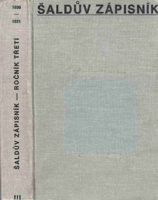 Šaldův zápisník III. 1930-1931