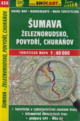 Turistická mapa 1:40 000 Šumava, Železorudsko, Povydří, Churáňov