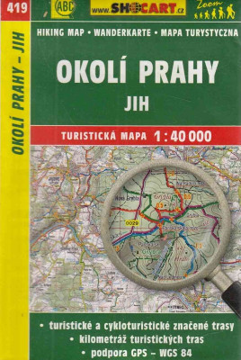 Turistická mapa 1:40 000 Okolí Prahy jih