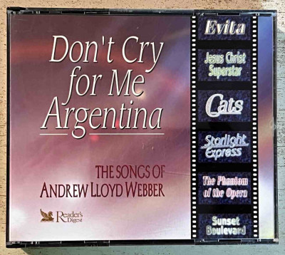 3 x CD Don't Cry for Me Argentina