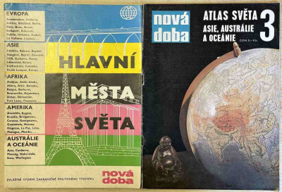Hlavní města světa (Zvláštní vydání zahraničně politického týdeníku Nová doba) + Atlas světa (Asie, Austrálie a Oceánie)