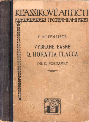 Vybrané básně Q. Horatia Flacca II. Poznámky