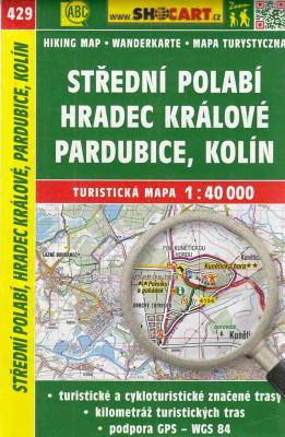 Turistická mapa 1:40 000 Střední Polabí, Hradec Králové, Pardubice, Kolín